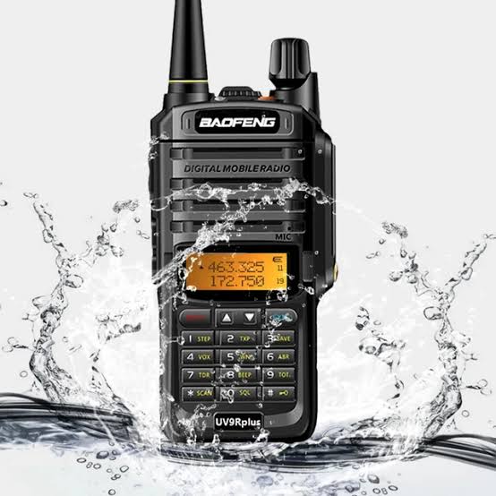 Talkcomm Black UV-9R Plus  Walkie Talkie with 8000 mah Battery (Pack of 1)