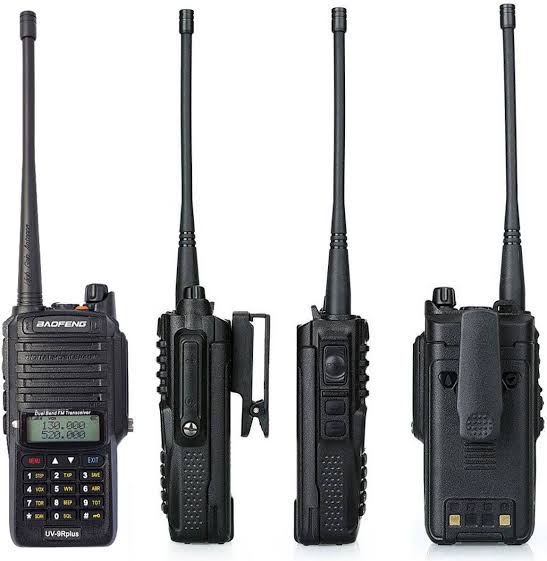 Talkcomm Black UV-9R Plus  Walkie Talkie with 8000 mah Battery (Pack of 1)