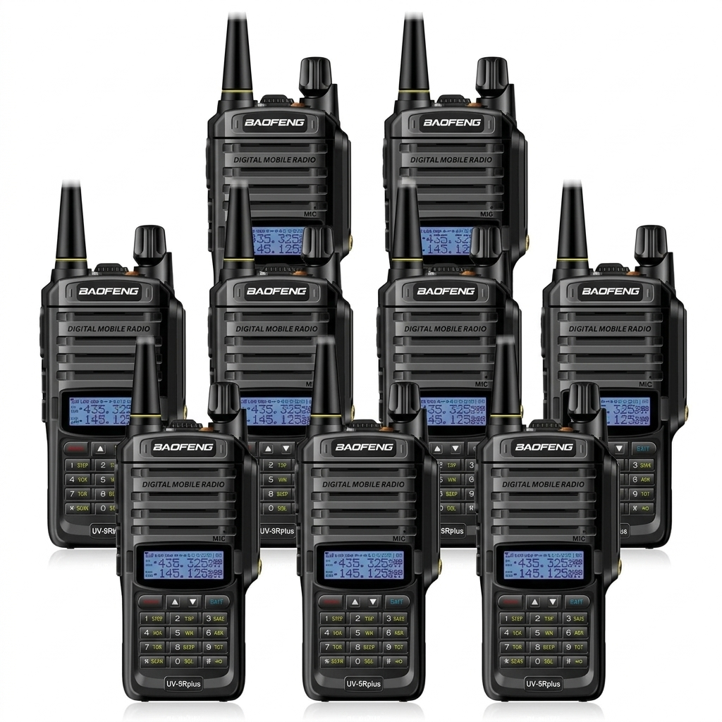 TALKCOMM Baofeng UV-9R Plus Rugged Dual-Band Handheld Communication Radio