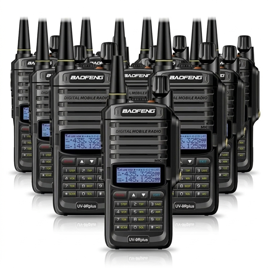 TALKCOMM Baofeng UV-9R Plus Rugged Dual-Band Handheld Communication Radio