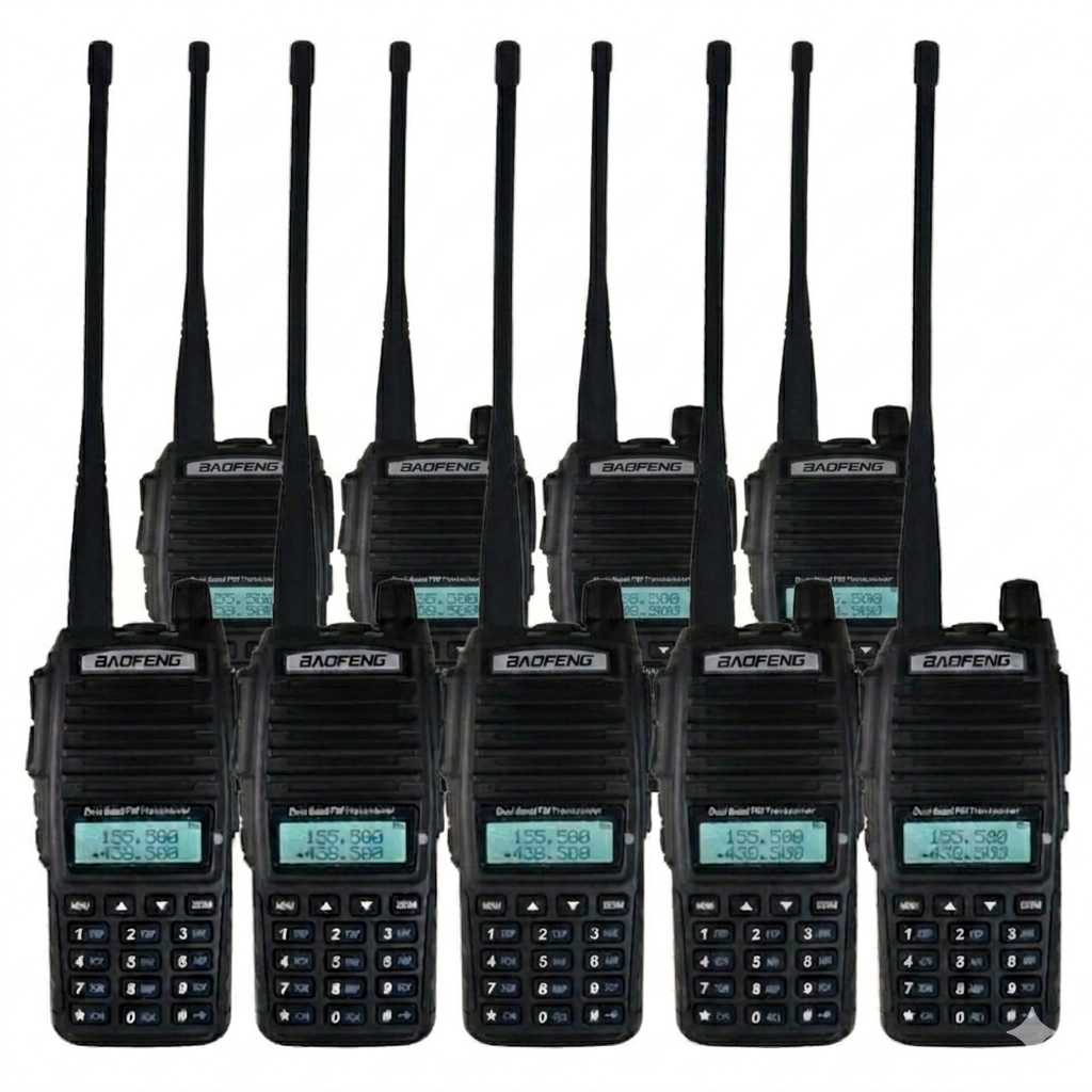 TALKCOMM Baofeng UV-82 Dual-Band Heavy-Duty Handheld Radio