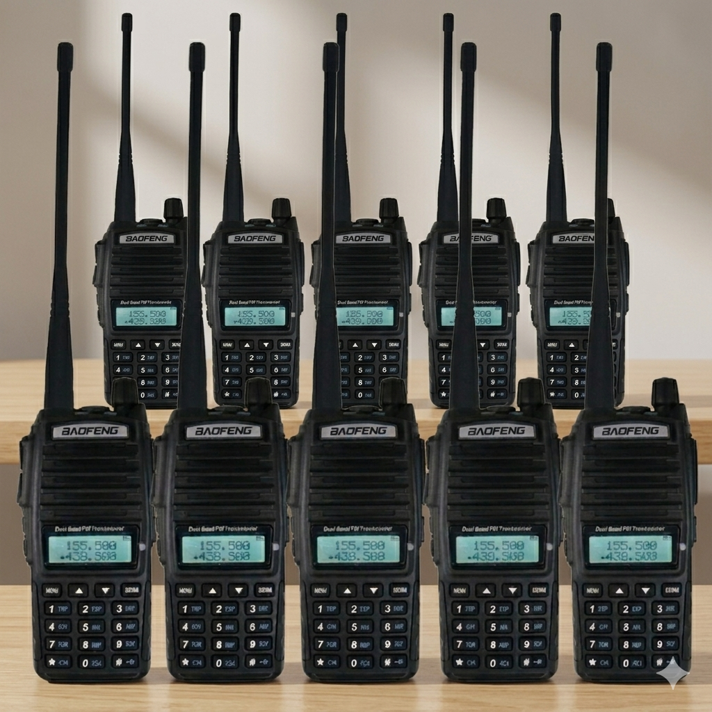 TALKCOMM Baofeng UV-82 Dual-Band Heavy-Duty Handheld Radio