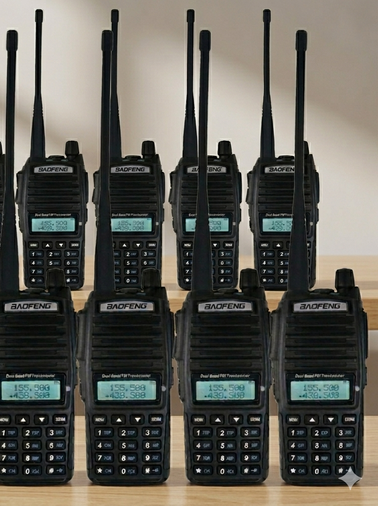 TALKCOMM Baofeng UV-82 Dual-Band Heavy-Duty Handheld Radio