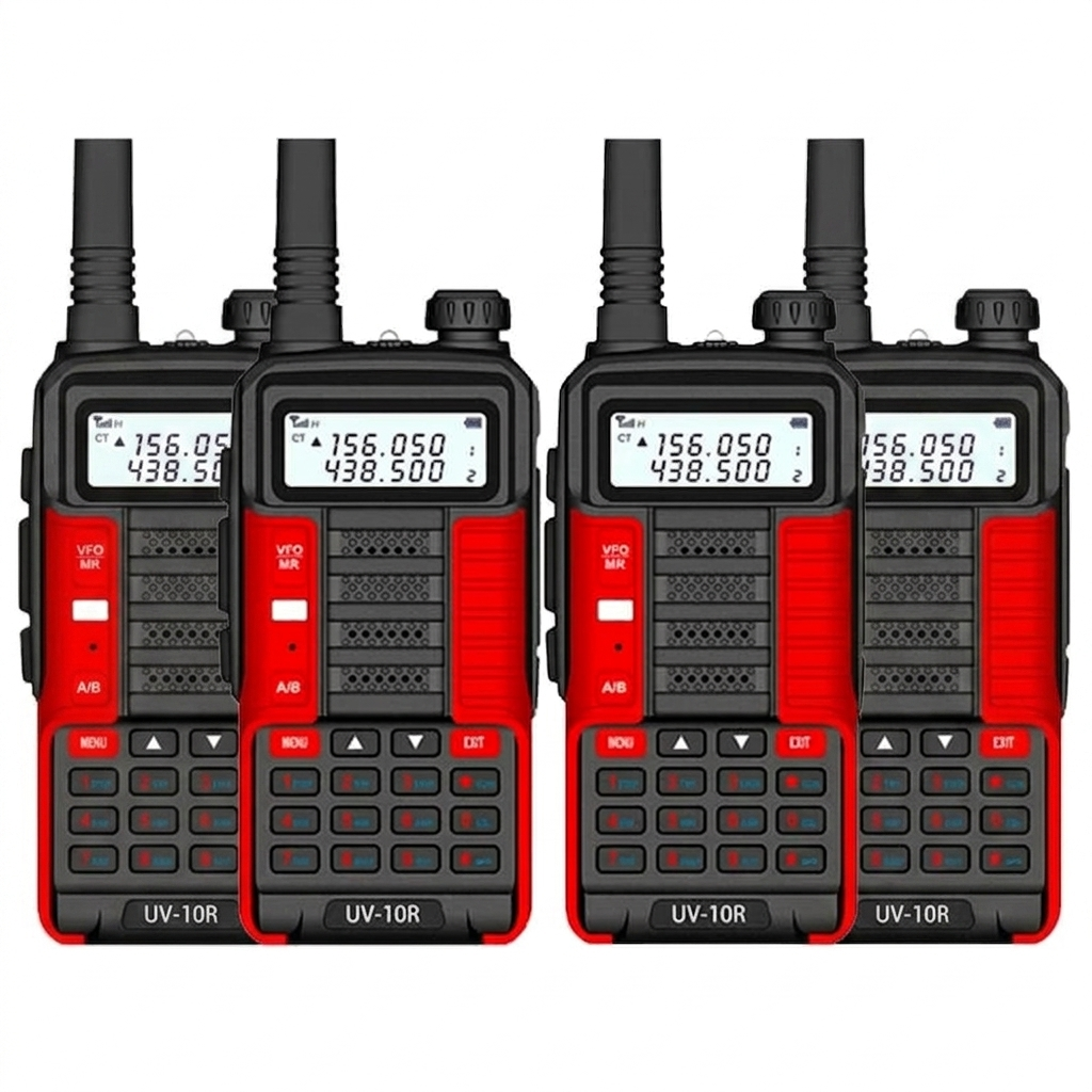 TALKCOMM Baofeng UV-10R High Power Dual Band Handheld Walkie Talkie