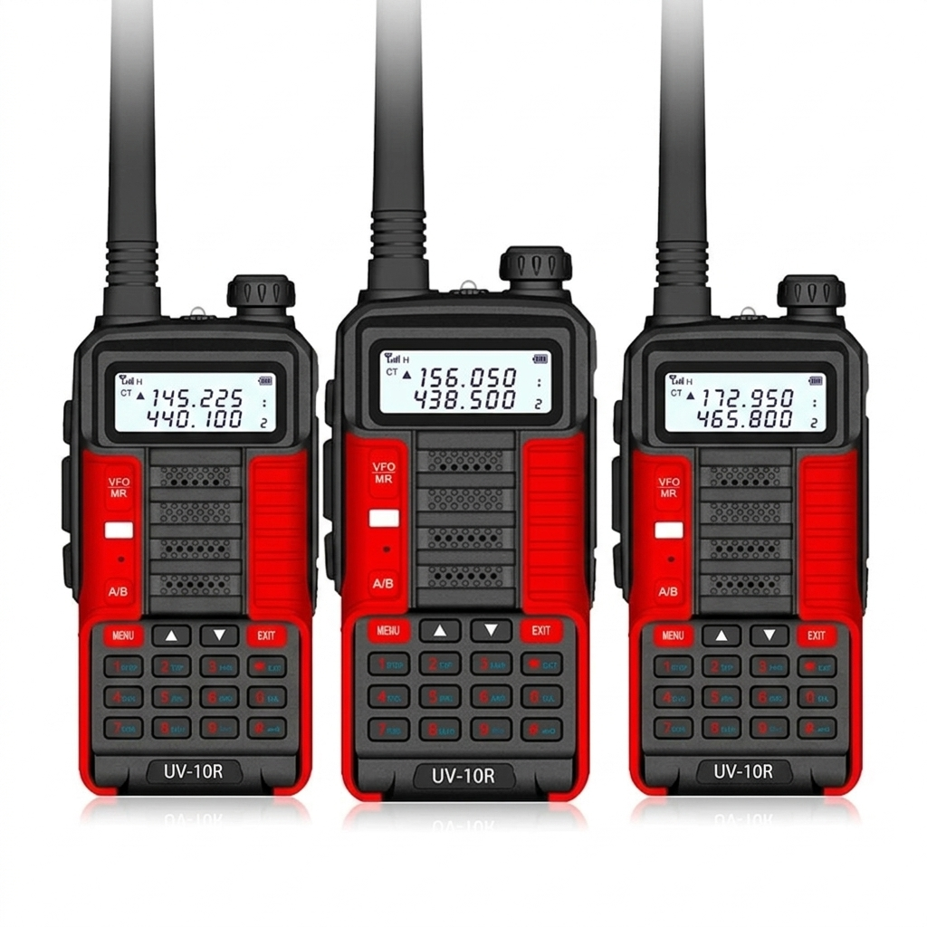 TALKCOMM Baofeng UV-10R High Power Dual Band Handheld Walkie Talkie