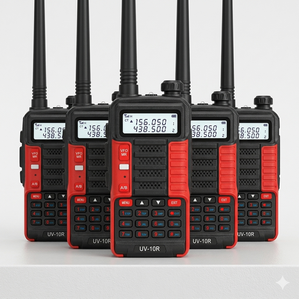 TALKCOMM Baofeng UV-10R High Power Dual Band Handheld Walkie Talkie