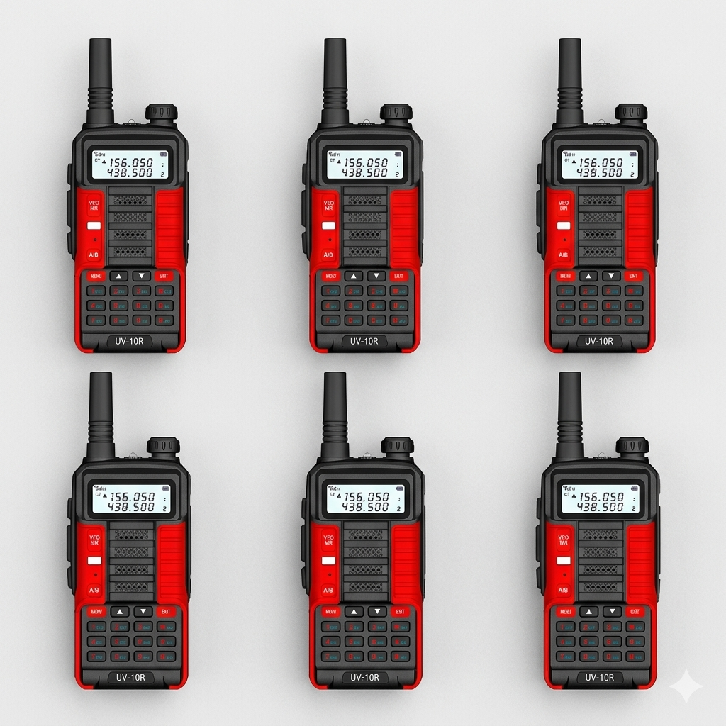 TALKCOMM Baofeng UV-10R High Power Dual Band Handheld Walkie Talkie