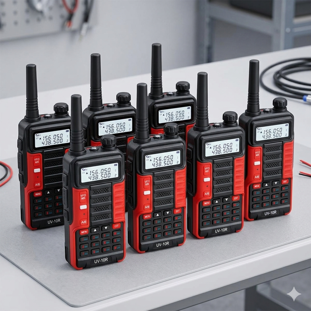 TALKCOMM Baofeng UV-10R High Power Dual Band Handheld Walkie Talkie
