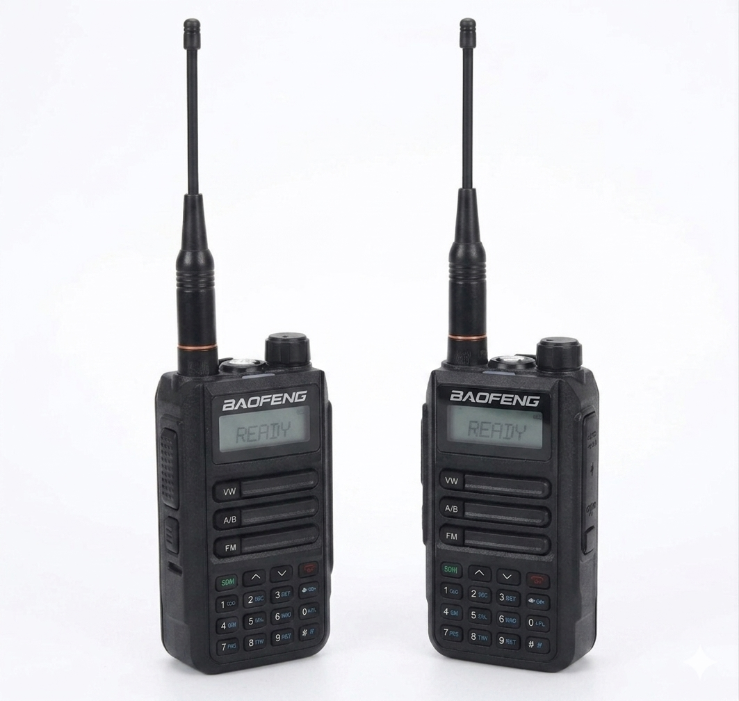 Talkcomm Black UV-16  Walkie Talkie with Type-C charging (Pack of 1)