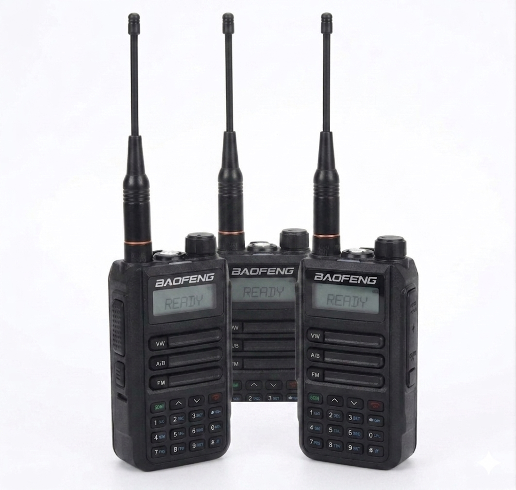 Talkcomm Black UV-16  Walkie Talkie with Type-C charging (Pack of 1)