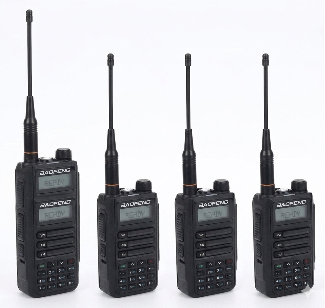 Talkcomm Black UV-16  Walkie Talkie with Type-C charging (Pack of 1)