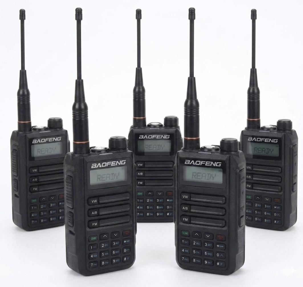 Talkcomm Black UV-16  Walkie Talkie with Type-C charging (Pack of 1)