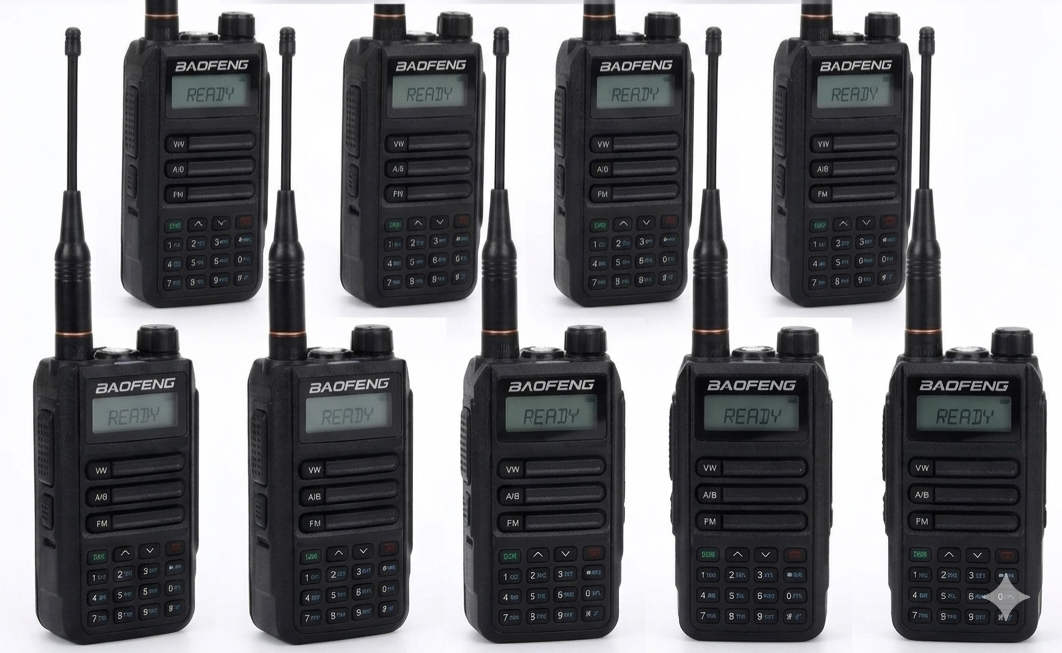 Talkcomm Black UV-16  Walkie Talkie with Type-C charging (Pack of 1)