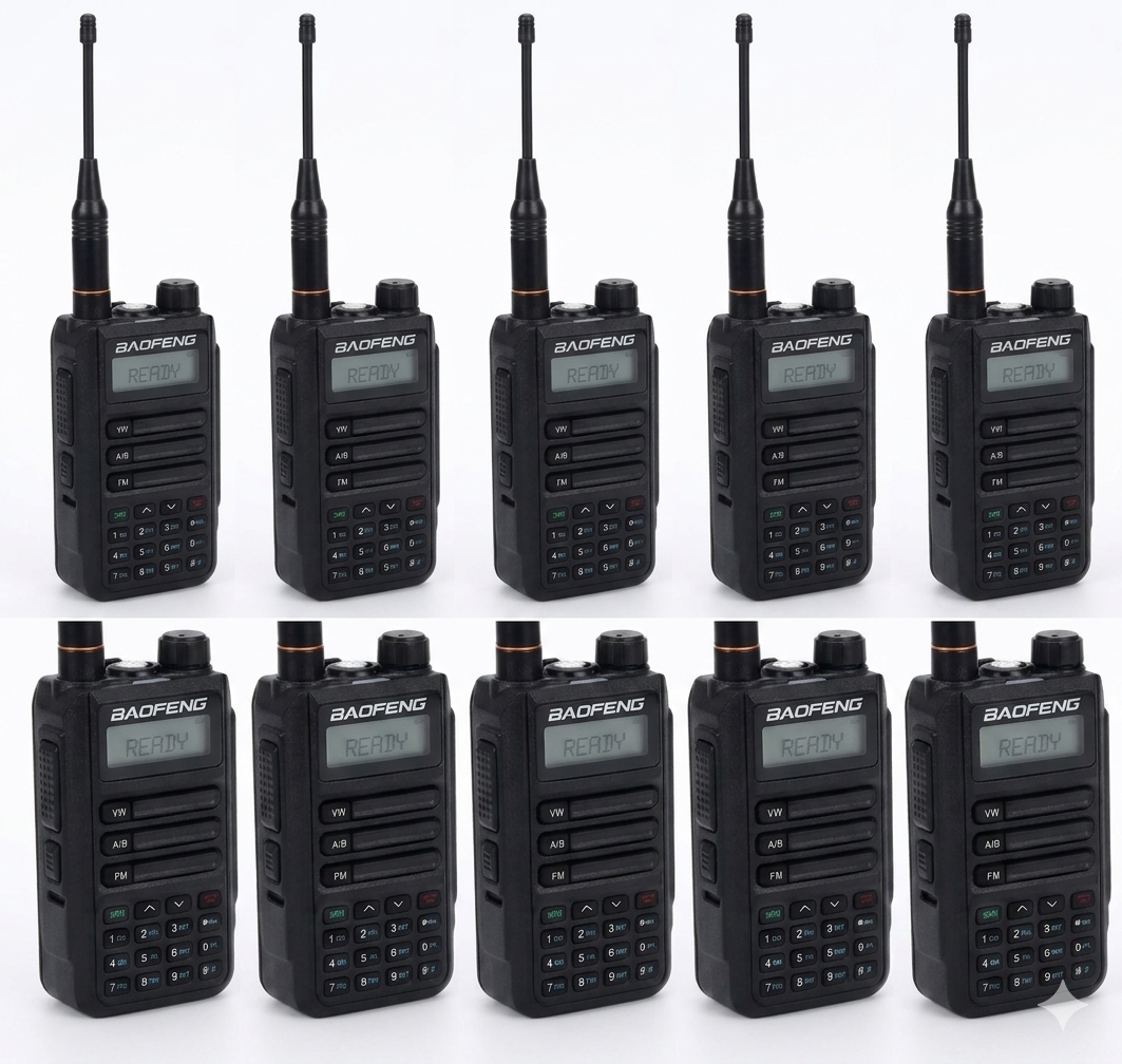 Talkcomm Black UV-16  Walkie Talkie with Type-C charging (Pack of 1)