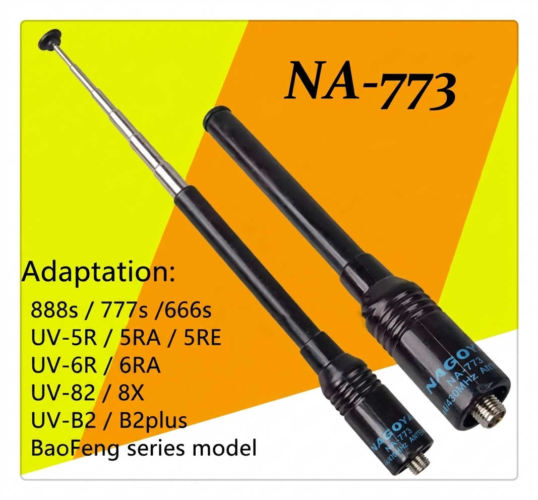 NAGOYA NA-773 DUAL BAND SMA FEMALE ANTEENA SUITABLE FOR ALL BAOFENG WALKIE TALKIE MODELS