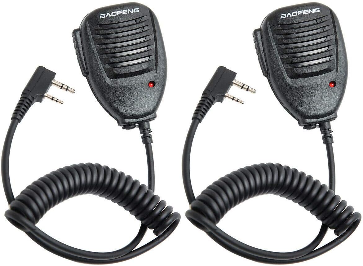 TALKCOMM Baofeng Handheld Black Speaker Microphone