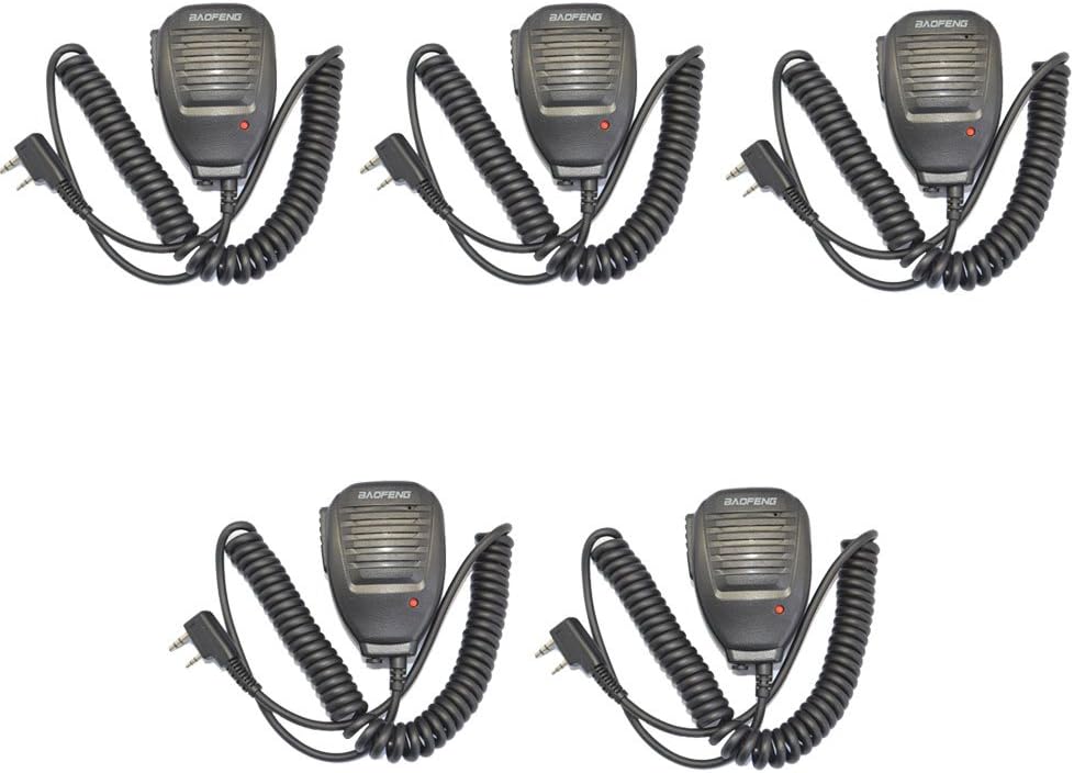 TALKCOMM Baofeng Handheld Black Speaker Microphone
