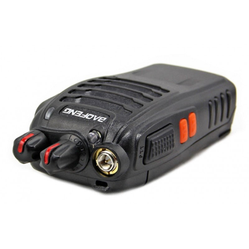 Talkcomm Black BF-888S Walkie Talkie two way Radios with Earphones, 16 Channel  (Pack of 12)