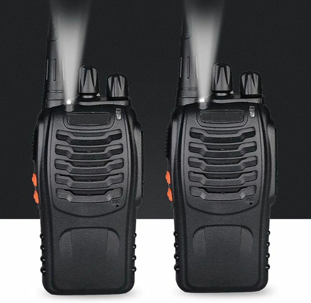 Talkcomm Black BF-888S 2800mah Walkie Talkie two way Radios with Earphones, 16 Channel  (Pack of 6)