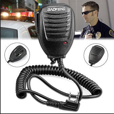 TALKCOMM Baofeng Handheld Black Speaker Microphone