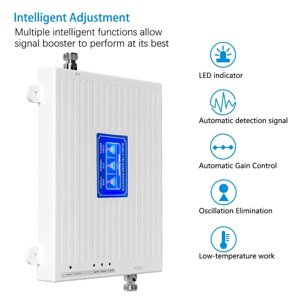 3G/4G JIO Mobile Phone Signal Booster for All Networks, Boosts & Data Also Complete Kit Area Coverage 2500Sq.Ft