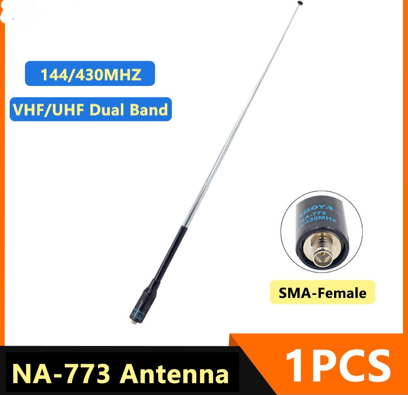 NAGOYA NA-773 DUAL BAND SMA FEMALE ANTEENA SUITABLE FOR ALL BAOFENG WALKIE TALKIE MODELS