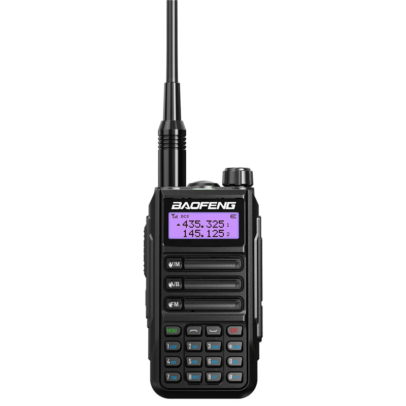 Talkcomm (Pack of 2) Black UV-16  Walkie Talkie with Type-C charging with Earphones