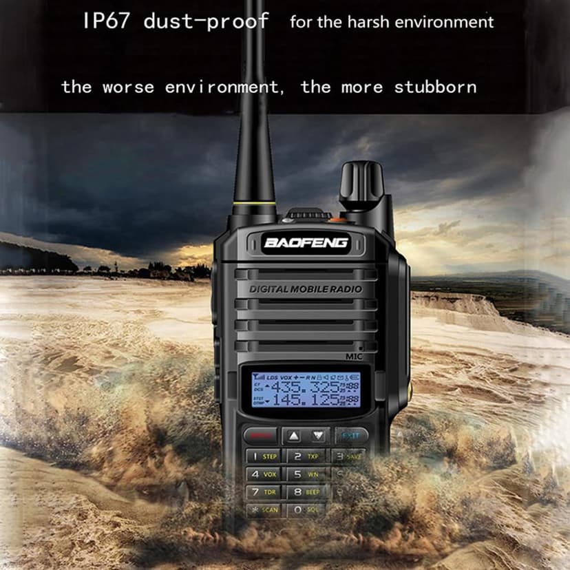 TALKCOMM Baofeng UV-9R Plus Rugged Dual-Band Handheld Communication Radio