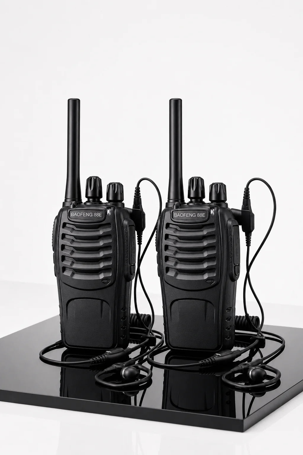 Talkcomm Black BF-888S Walkie Talkie two way Radios with Earphones, 16 Channel  (Pack of 18)