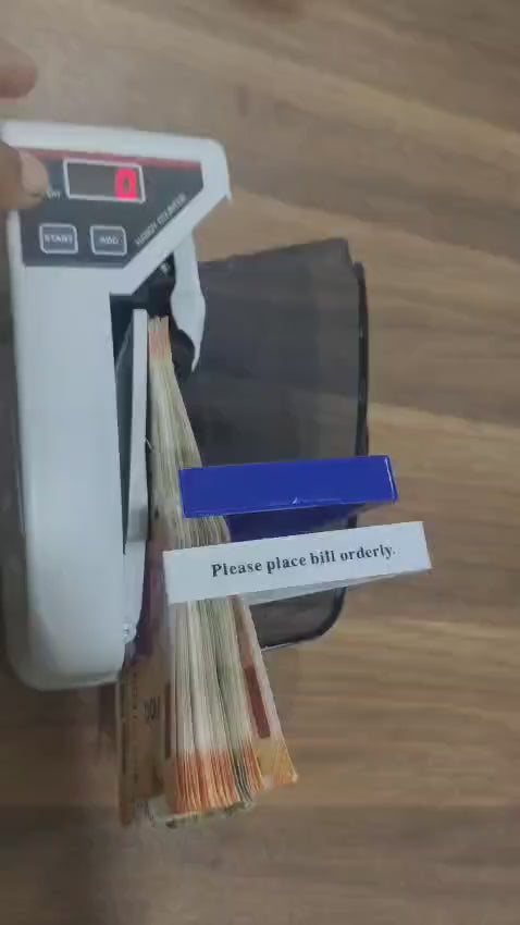 Talkcomm Portable LED Display Mini Note Counting Machine for Home, Office, Business | Indian Currency/Cash Counting Machine | UV/WM Function |Auto-shutoff